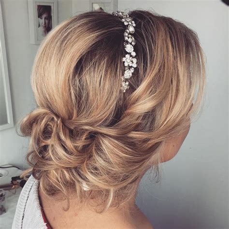 bridesmaid updos medium length hair|bridal updos medium length hair.